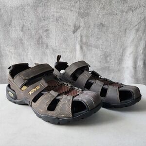 Teva Sandals Mens Size 11 Outdoor Hiking Shoes Forebay Rugged Brown Fisherman